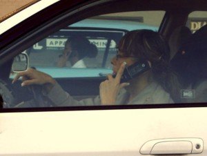 Driving & talking on cell phone